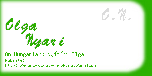 olga nyari business card